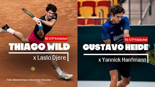 THIAGO WILD x Laslo Djere  GUSTAVO HEIDE X Y Hanfmann R2 ATP Kitzbuhel Live Comentários [upl. by Bully38]