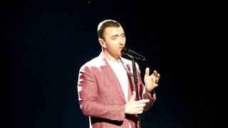 SAM SMITH  WRITINGS ON THE WALL  LIVE IN MANCHESTER 28032018 [upl. by Allister610]