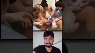 mother painful delivery newborn twins baby 😘💖 pain cant explain shorts ytshorts trending mbbs [upl. by Timmie]