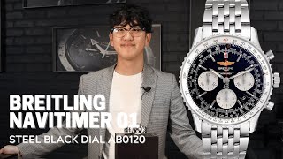 Breitling Navitimer 01 Steel Watch AB0120 Review  SwissWatchExpo [upl. by Thanh]