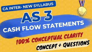 AS 3 in ENGLISH  Cash Flow Statements  PART 2 QUESTIONS  CA Inter New Syllabus [upl. by Kip]