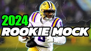 2024 Dynasty Football Rookie Mock Drafts  THE FIRST LOOK [upl. by Salisbarry]