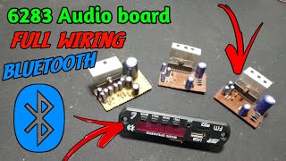 How To Make 6283 Audio Board Connection  6283 Audio Board Ka Full Wiring Kaise Kaare [upl. by Bledsoe916]