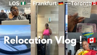 Traveling from NigeriaLagos🇳🇬 to CanadaOntario🇨🇦 Flying lufthansa Airline Travel vlog [upl. by Nnaycart]