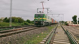 WAG 9HC Amazing Acceleration ⚡🚦💯  High Rise Panto  New Electrification Section [upl. by Eniloj]