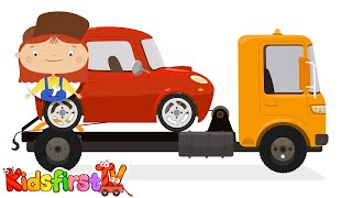 Doctor McWheelie amp a tow truck Car cartoons [upl. by Ahsinod]