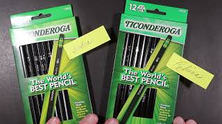 Dixon Ticonderoga Black India vs China Review [upl. by Aromat231]