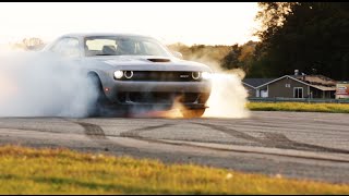 707hp 2015 Dodge Challenger SRT Hellcat Burnout  CARPORN [upl. by Nnylarac]