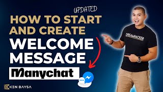 How To Start and Create Welcome Message in ManyChat  New Update 2023 [upl. by Massimo285]