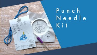 Beginner Tries Punch Needle Art Kit And Fails [upl. by Ahsuatal]