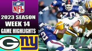 Green Bay Packers vs New York Giants FULL GAME WEEK 14  NFL Highlights TODAY 2023 [upl. by Zoe225]