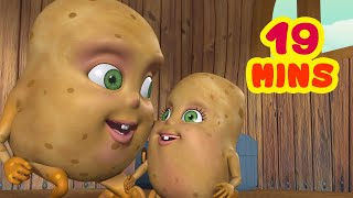 Aloo Kachaloo Beta Kahan Gaye The and much more  Hindi Rhymes collection for kids  Infobells [upl. by Mclaurin]