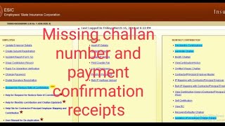 How to get challan number in esic [upl. by Ainevuol]