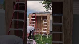 Time Lapse Leanto Shed Build diy shed weekend made woodworking construction [upl. by Sartin310]