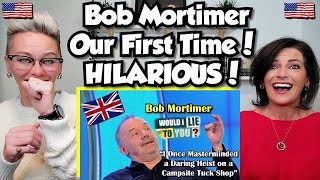 American Couple Reacts Would I Lie To You BOB MORTIMER FIRST TIME Seeing Bob Mortimer EVER [upl. by Nomrac]