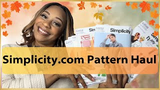 Simplicitycom Pattern Haul NEW Release Fall Patterns [upl. by Gerardo]