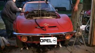 Opel GT Engine Removal [upl. by Nahtnamas]