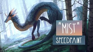 Mist  SPEEDPAINT  Photoshop CC [upl. by Kwapong]