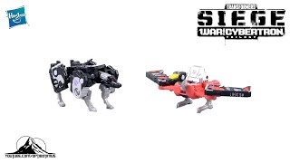 Transformers Siege Micromaster Class LASERBEAK amp RAVAGE Video Review [upl. by Elatsyrc]