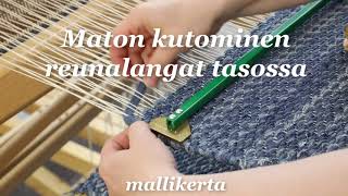 Mallikerta ohjevideo Maton kutominen reunalangat tasossa [upl. by Horton738]