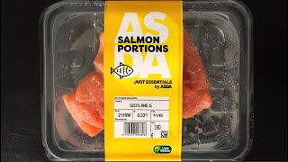 Asda SALMON PORTIONS  £380  £1149kg  Value Fish Review  Just Essentials [upl. by Ocirederf]