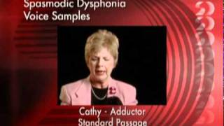 Spasmodic Dysphonia Voice Samples [upl. by Magnolia609]