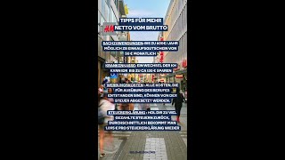 so bekommst du mehr netto von deinem Brutto [upl. by Atteynot]