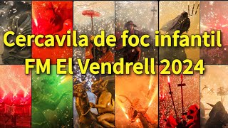 FM El Vendrell 2024 Cercavila de foc infantil [upl. by Rosol]