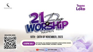 21 DAYS OF WORSHIP  DAY 1  101123  ONOS ARIYO [upl. by Ineslta]