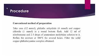 SOLVENT FREE MICROWAVE ASSISTED ONE POT SYNTHESIS OF PTHALOCYANINE COMPLEX OF COPPER II [upl. by Kerrill]