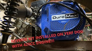 Go Kart Reverse kit on 420cc engine And breakdown of gearbox [upl. by Aciras]