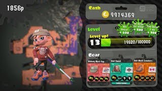 Splatoon 2  Turf War  Reaching Level 13 Star [upl. by Airahs]