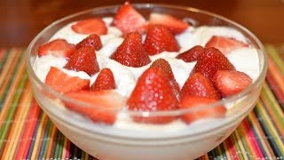 Como hacer fresas con crema estilo super ama de casa [upl. by Haleelahk]