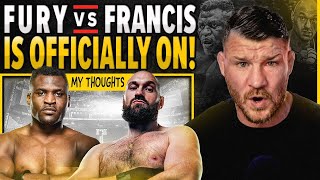 BISPING Tyson Fury To Fight Francis Ngannou  Get The Instant Reaction Here [upl. by Greenebaum]