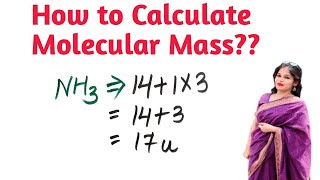 How to Calculate Molecular Mass  PAGE NUMBER 40 NCERT Class 9  Atoms and Molecules  SCIENCE [upl. by Ahsot]