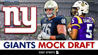 NY Giants 2024 NFL Mock Draft With 5 Pick [upl. by Nrojb]