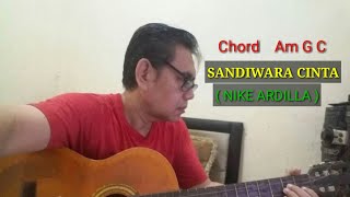 Nike Ardilla  Sandiwara Cinta  cover Gitar Lirik Lagu [upl. by Darwin]