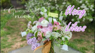 Lilacs and Vibernum Arrangment w Light Commentary Florist Tutorial episode 269 [upl. by Relyat]