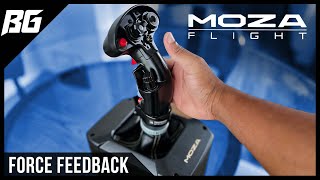 New Force Feedback Joystick Base by MOZA Flight First Look [upl. by Kalila788]