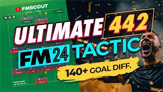 The ULTIMATE 442 WINNING Machine Tactic  Football Manager 2024 Best Tactics [upl. by Enilreug]