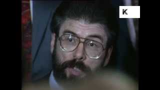 1990s Press Conference Gerry Adams [upl. by Alrzc]