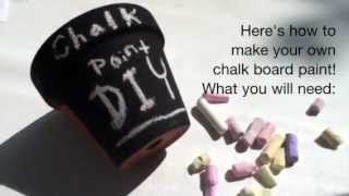 DIY Chalkboard Paint  Gift Ideas  Recipe [upl. by Hailed]