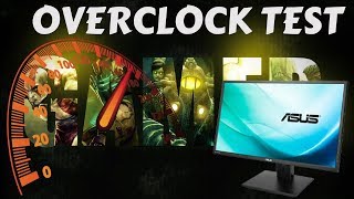 Asus PB277Q overclocking test [upl. by Ayres]