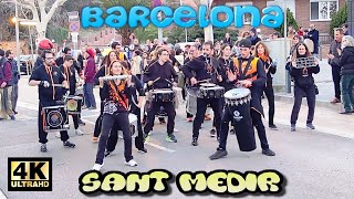 Sant Medir Sarria  La Fiesta de los Caramelos en Barcelona 2024 Spain 4K [upl. by Atinod]