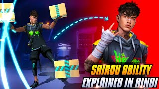 FREE FIRE SHIROU CHARACTER ABILITY  SHIROU CHARACTER KI ABILITY  SHIROU CHARACTER ABILITY TEST [upl. by Pellegrini68]