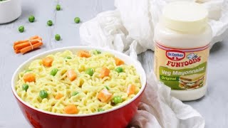 Creamy Mayo Noodles  Mayo Cheese Noodles  DrOetker FunFoods Veg Mayonnaise Noodles  Cheesy Maggi [upl. by Artek]