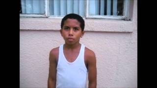 12yearold amateur boxer Darryl Binford poised in front of the camera [upl. by Torbert]