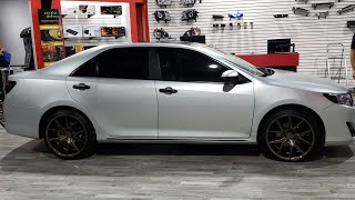 Custom Toyota Camry Vinyl Wrap  Wheels  Remote Start Alarm  Calipers  Sound System [upl. by Schilit206]