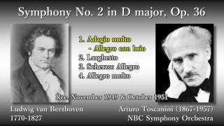 Beethoven Symphony No 2 Toscanini amp NBCso 1949 ベートーヴェン 交響曲第2番 トスカニーニ [upl. by Ainezey]