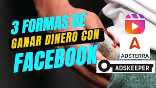 3 FORMAS DE GANAR DINERO CON FACEBOOK 🤑  curso [upl. by Loredo]